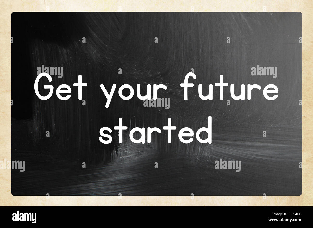 get your future started concept Stock Photo - Alamy