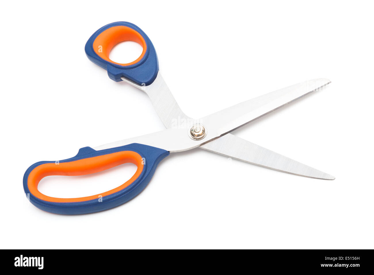 Modern metal scissors Stock Photo - Alamy