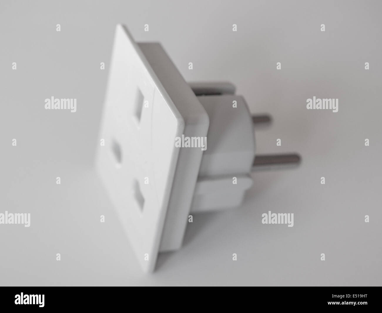 British plug socket Stock Photo