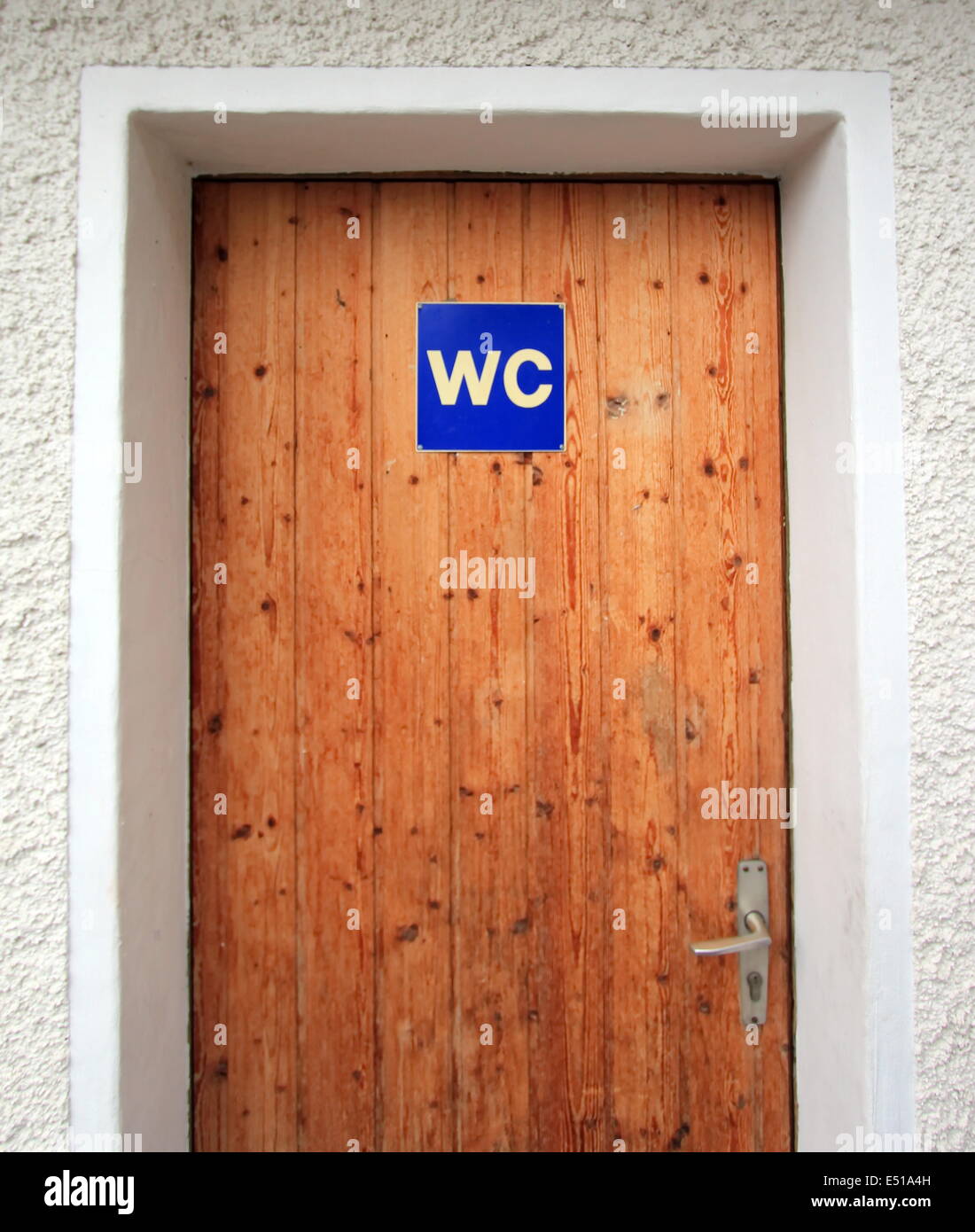 WC door Stock Photo