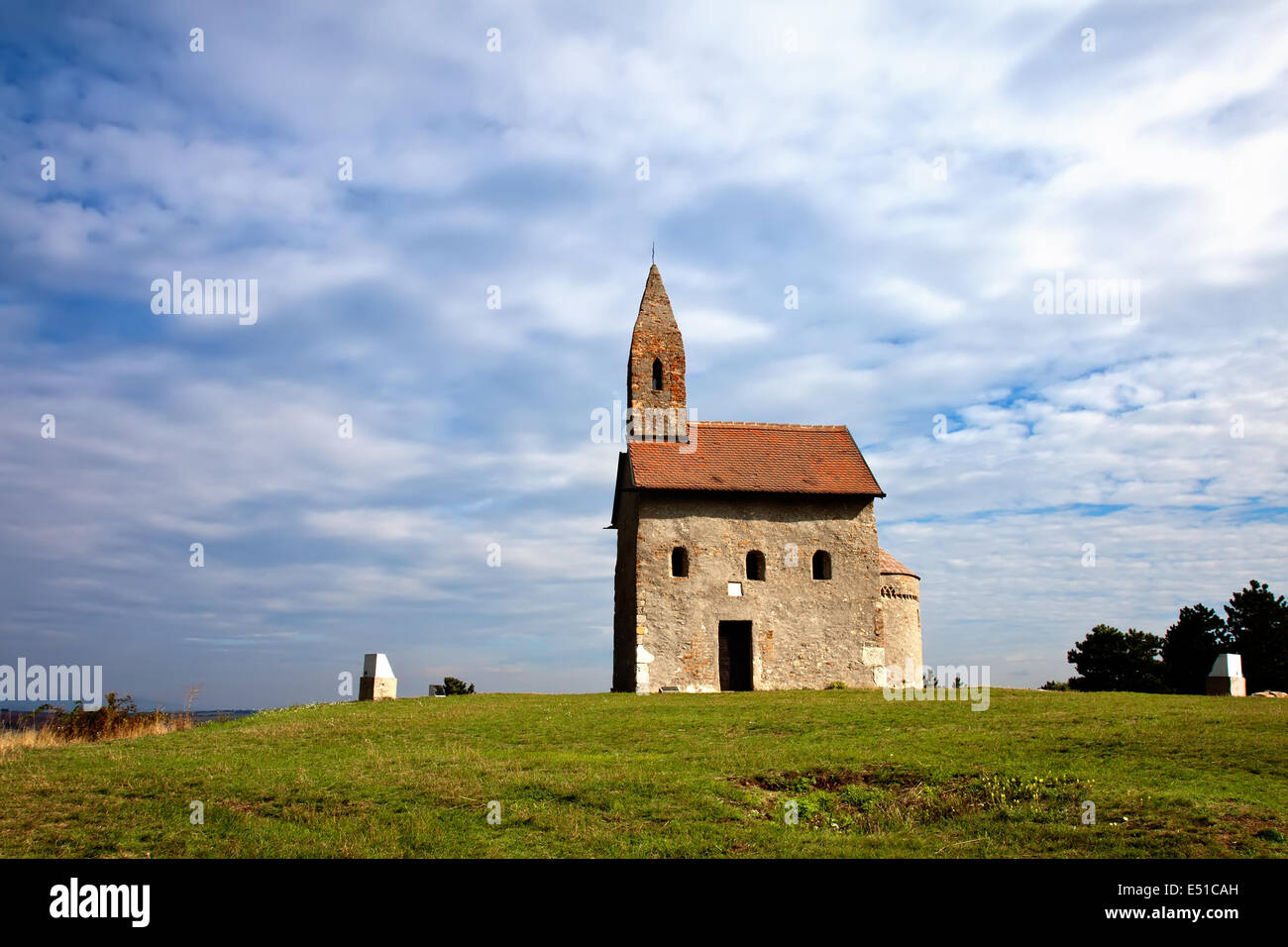 Church on the hill Stock Photo