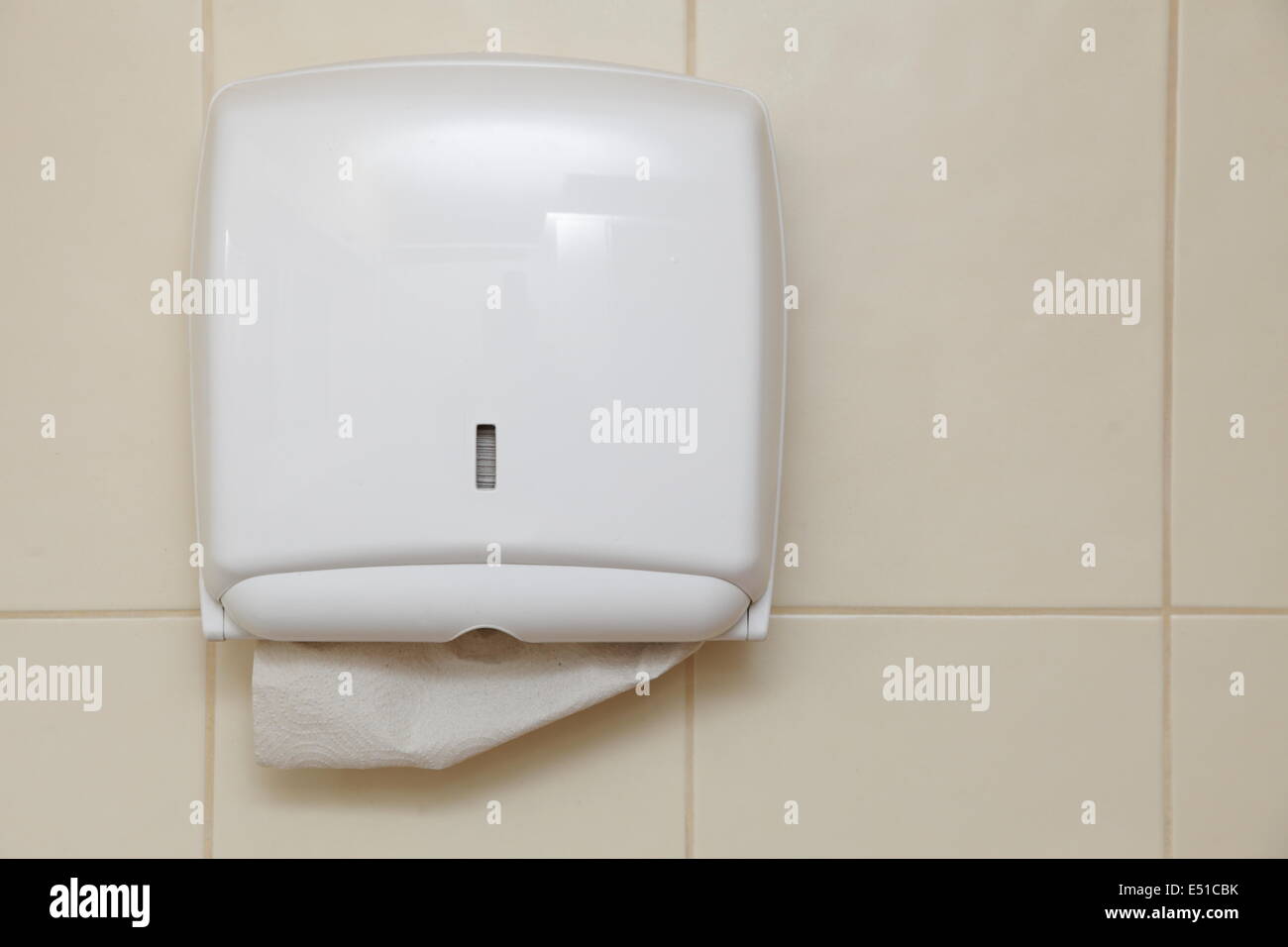 Paper towel dispenser in the bathroom Stock Photo Alamy