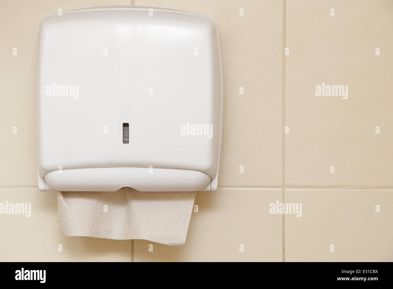 Paper towel dispenser in the bathroom Stock Photo Alamy