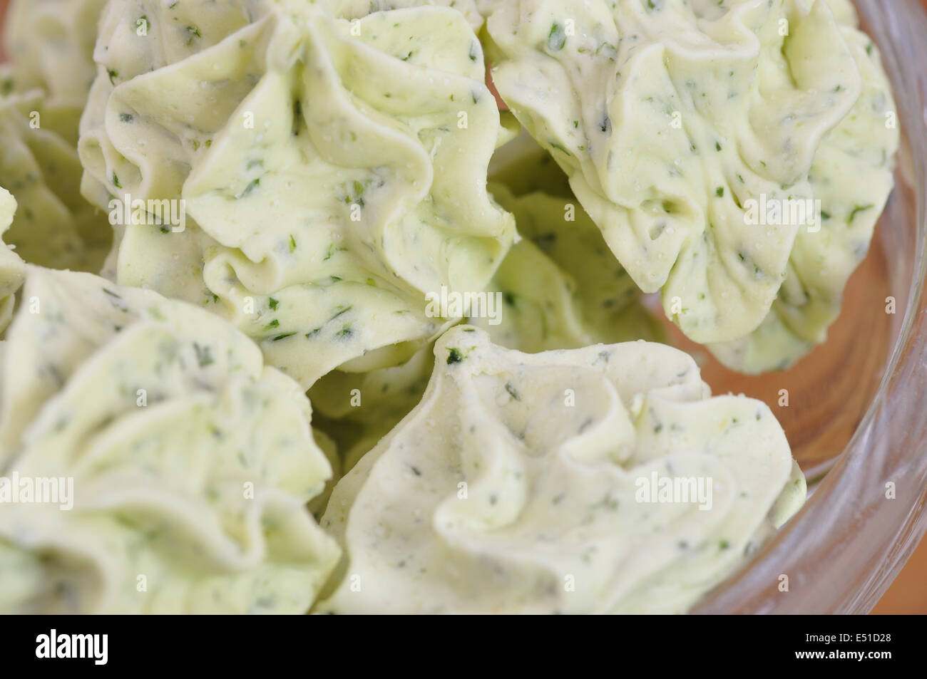 Herb butter Stock Photo