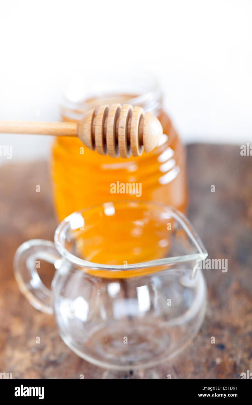 natural honey with a clean dipper Stock Photo Alamy