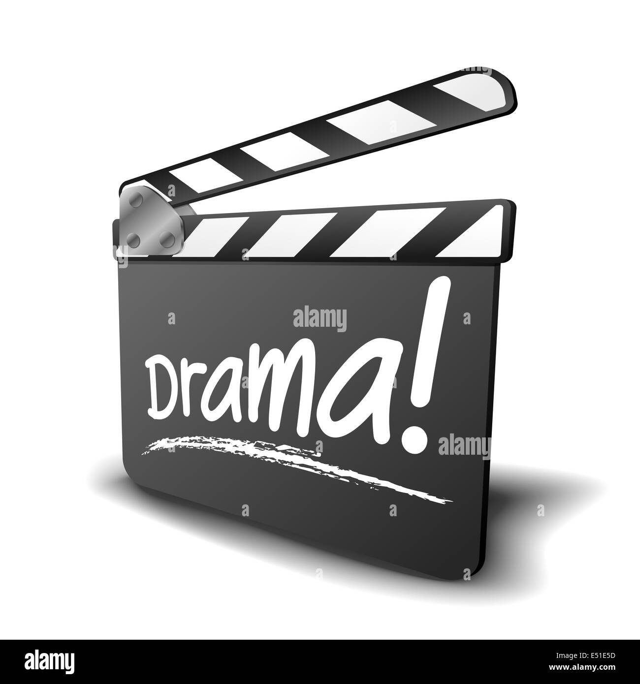 clapper board drama Stock Photo