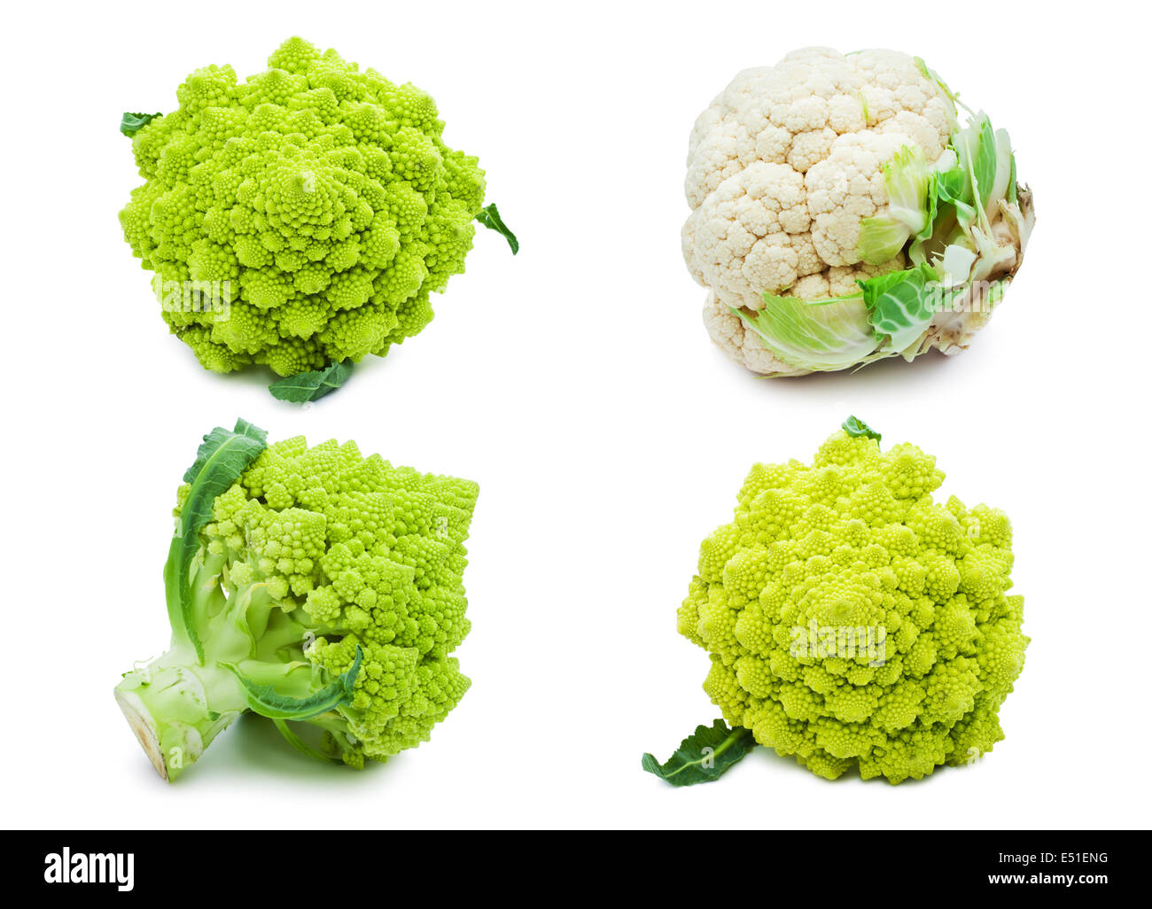 Cauliflower and broccoli Stock Photo Alamy
