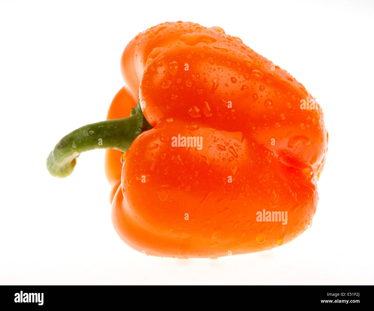 Orange bell pepper Stock Photo