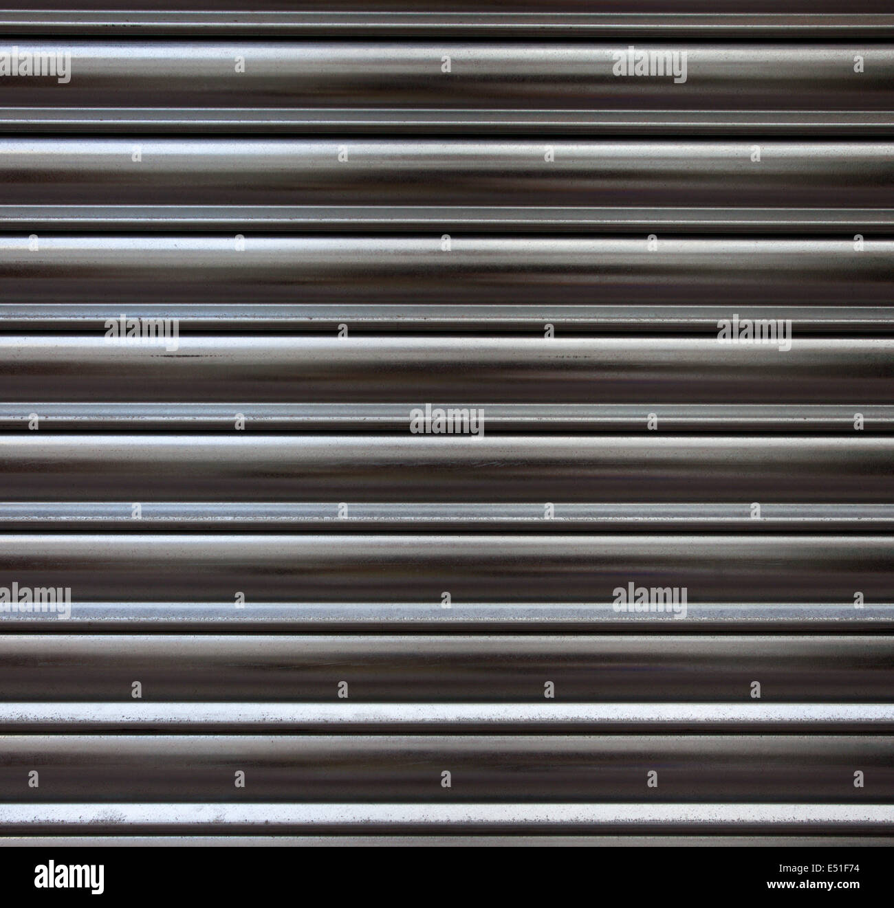 Corrugated metal surface Stock Photo