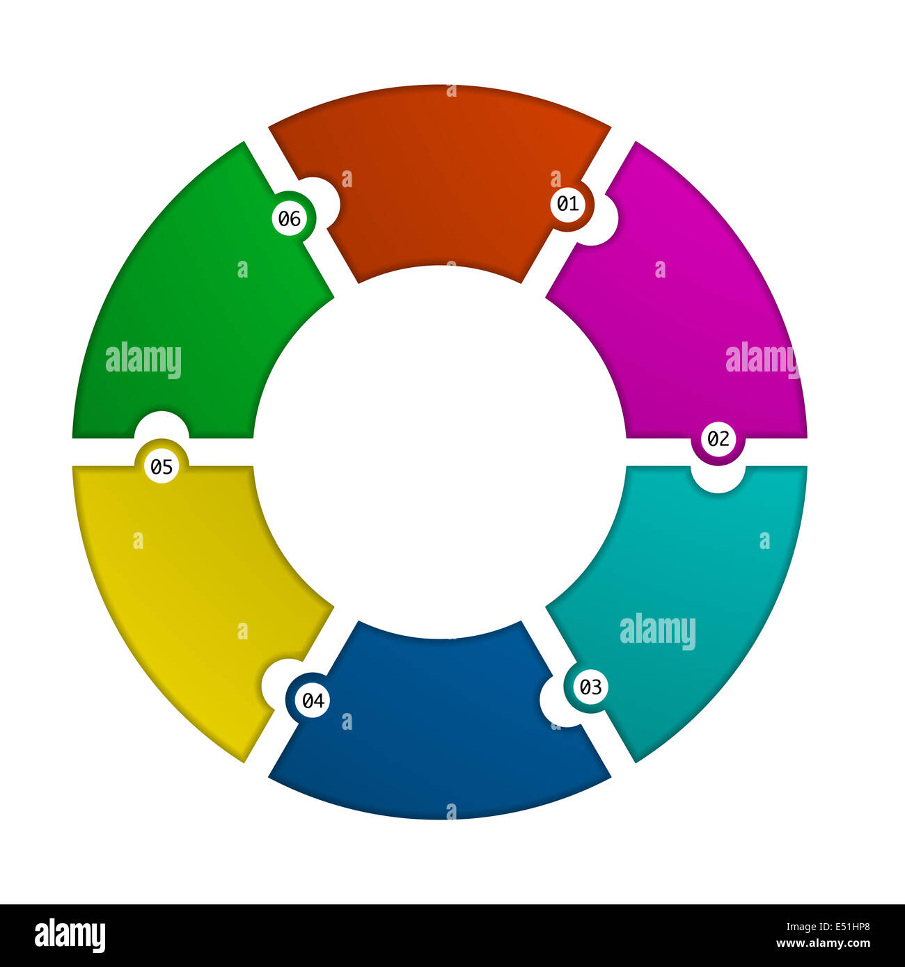 circular infographic template Stock Photo