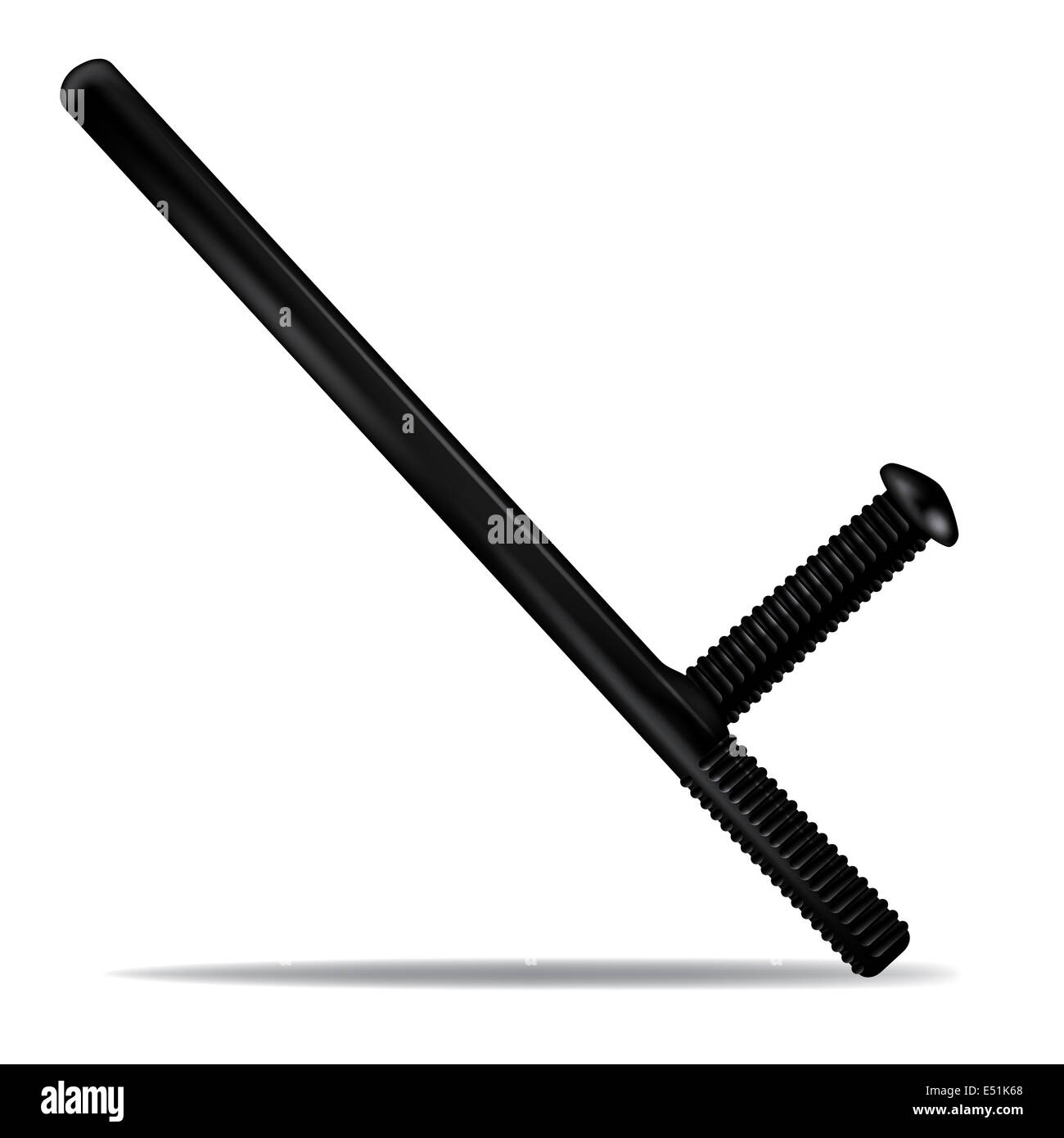 Black police baton hi-res stock photography and images - Alamy