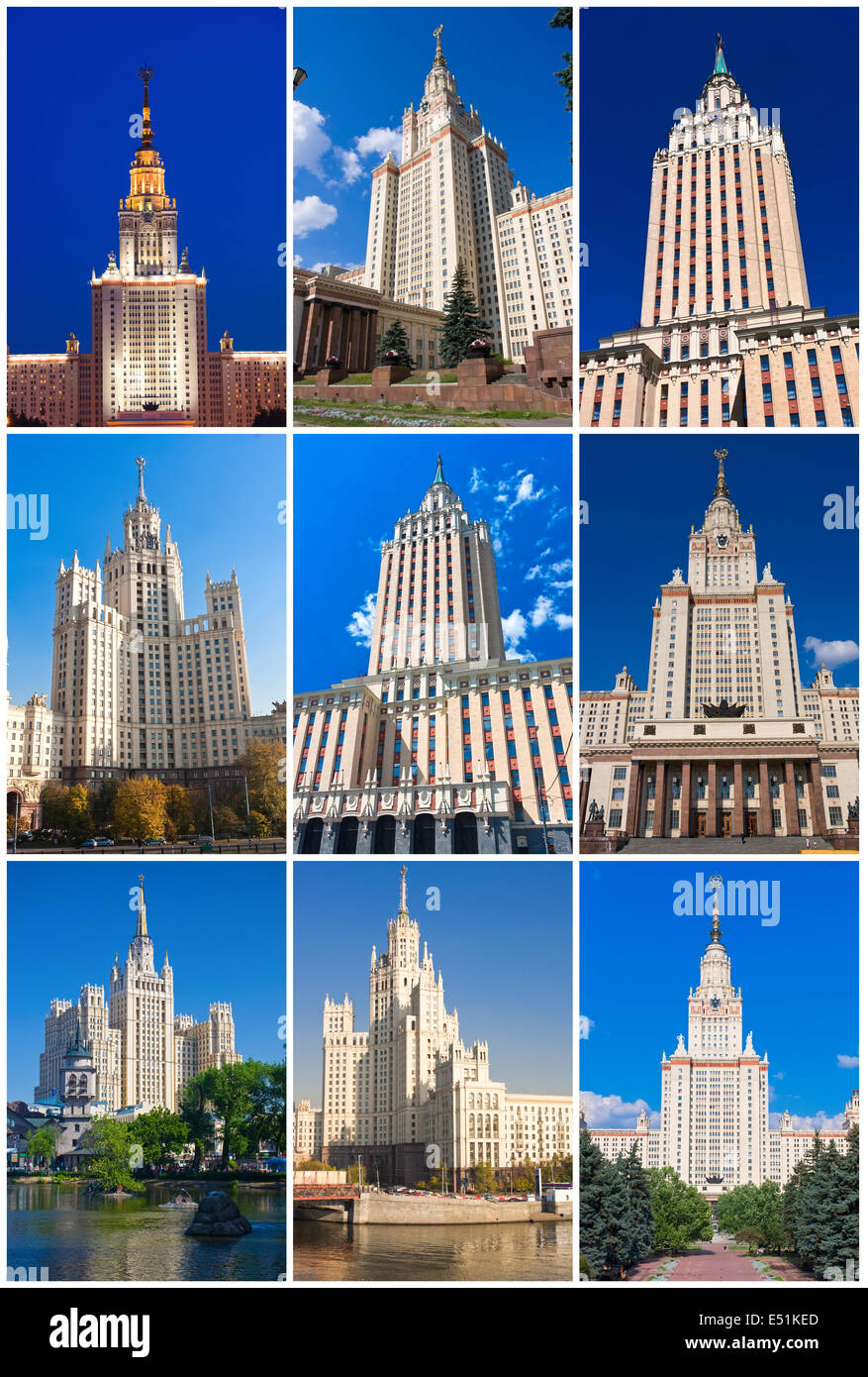 Moscow Skyscrapers Stock Photo