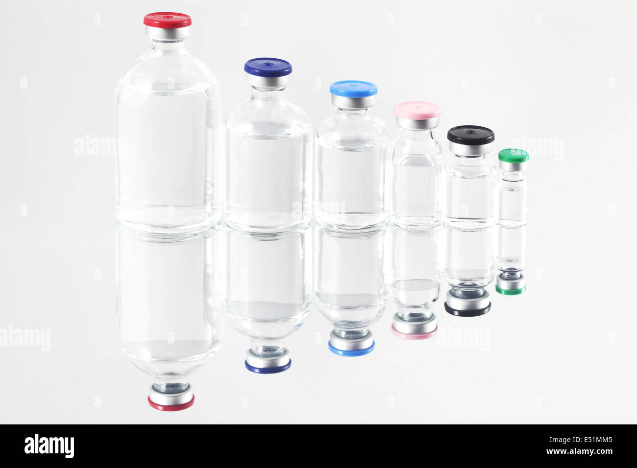Pharmaceutical vials Stock Photo