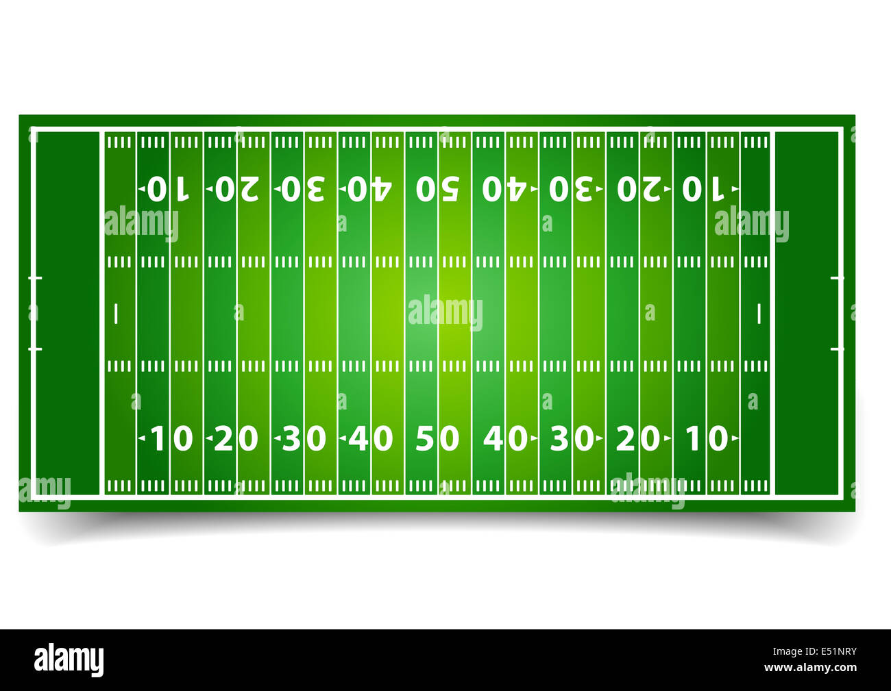 American Football Field Stock Photo Alamy