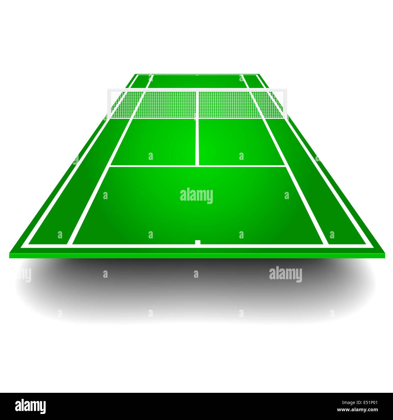 tennis court with perspective Stock Photo Alamy