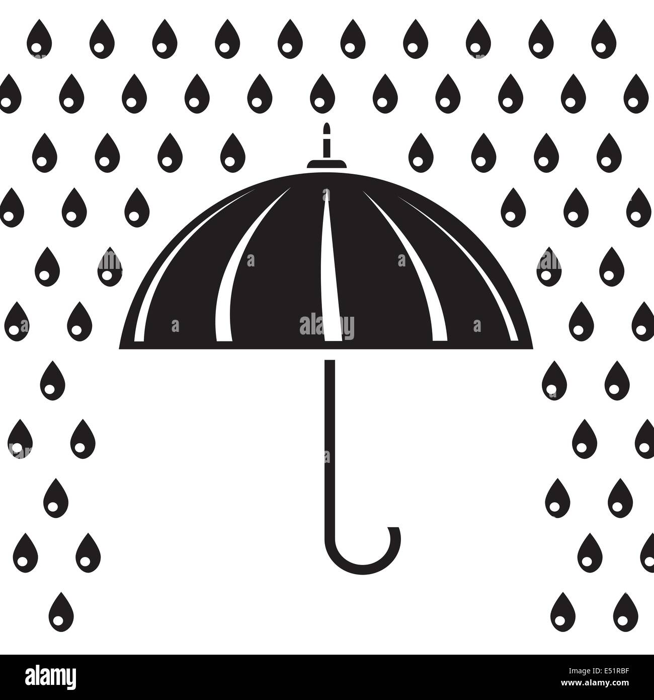 silhouette of umbrella Stock Photo - Alamy