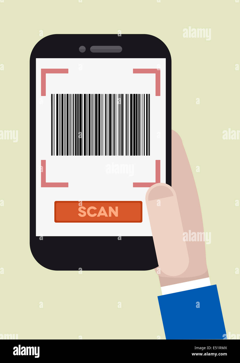 barcode scan Stock Photo