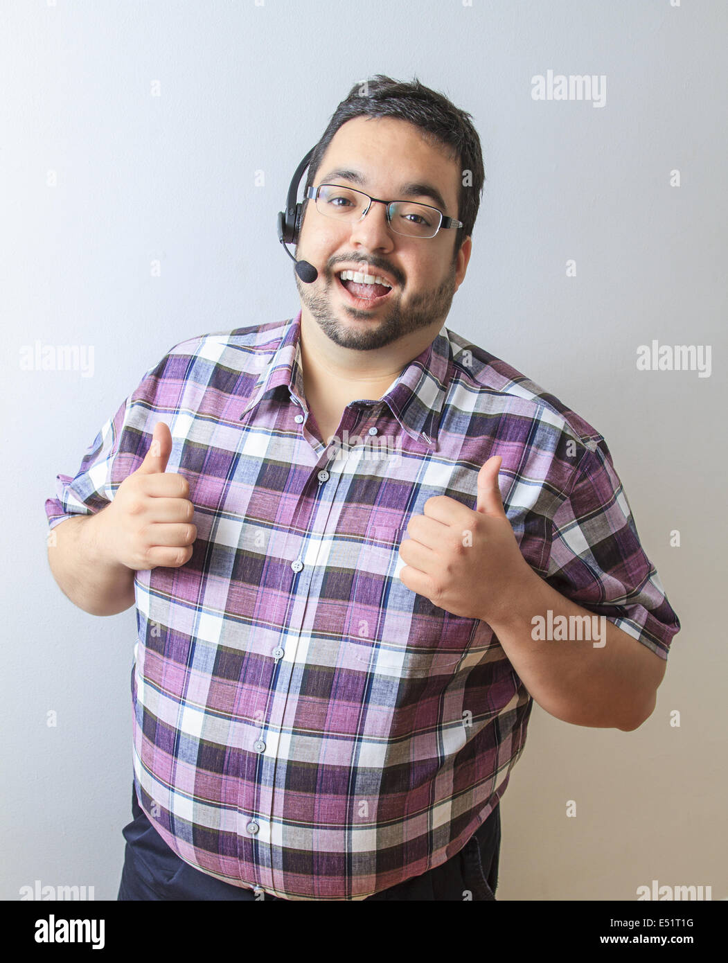 Two thumbs way up Stock Photo