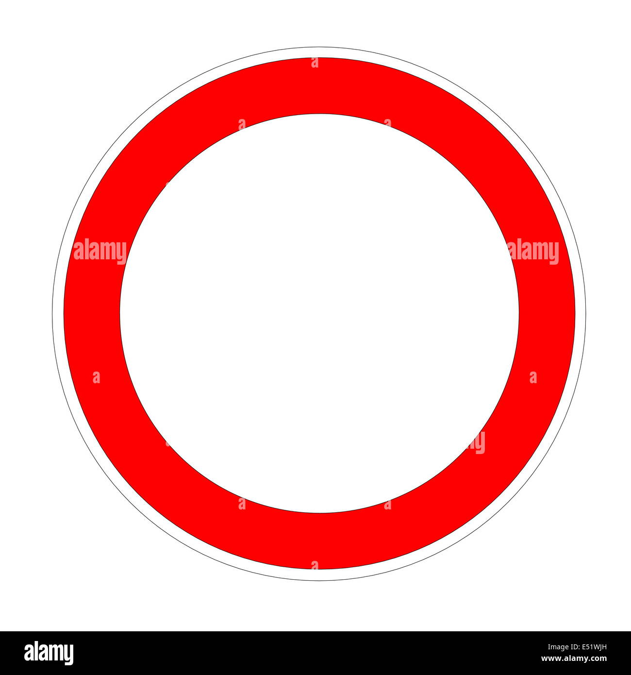 Blank Speed Limit Stock Photo Alamy