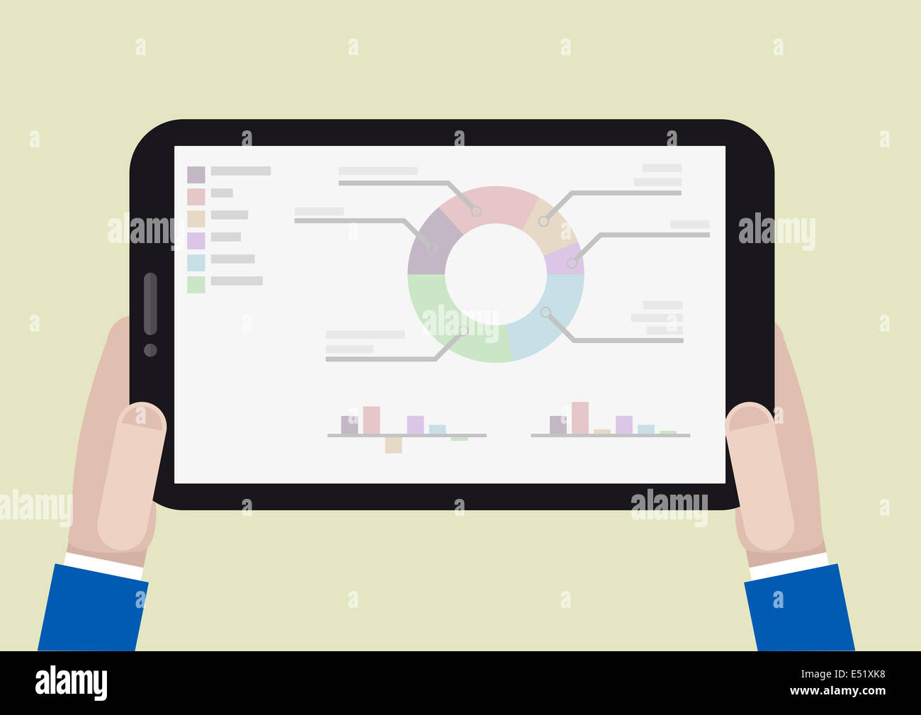 tablet statistics Stock Photo Alamy