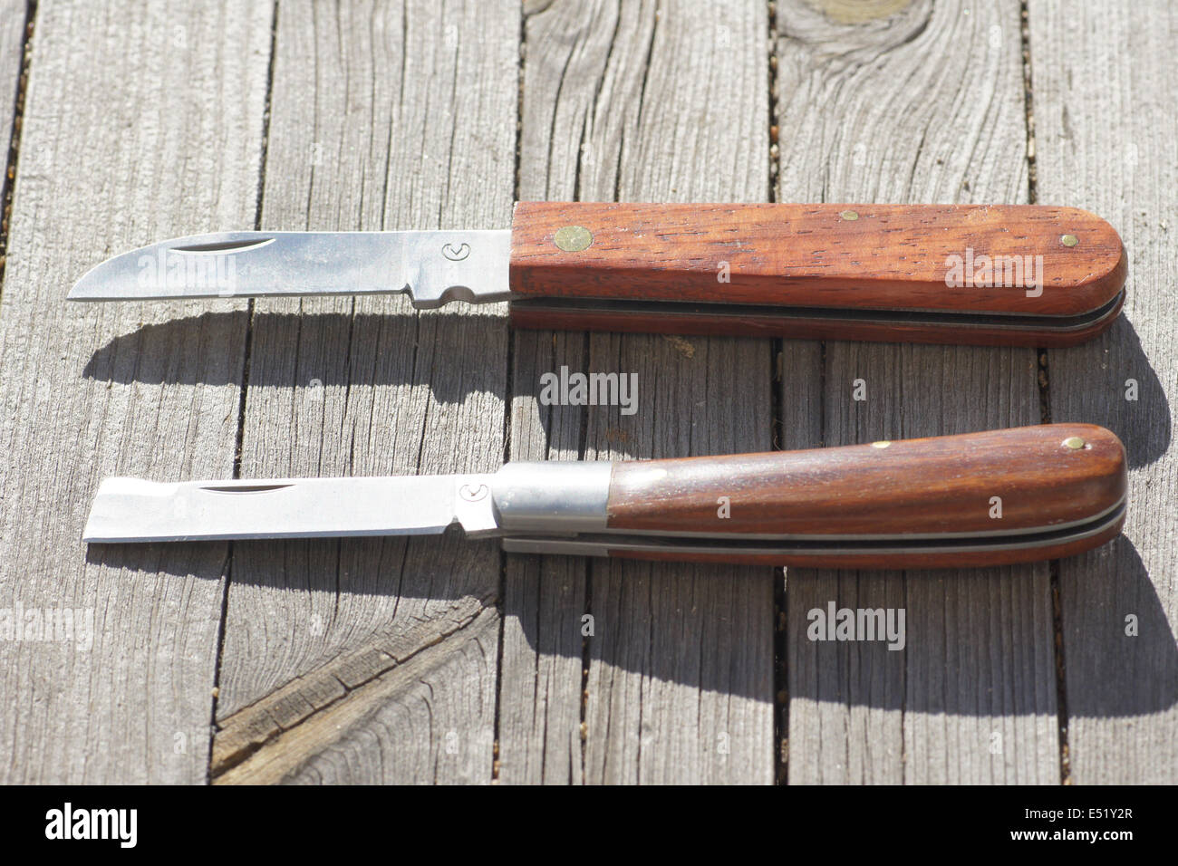 Garden knifes Stock Photo