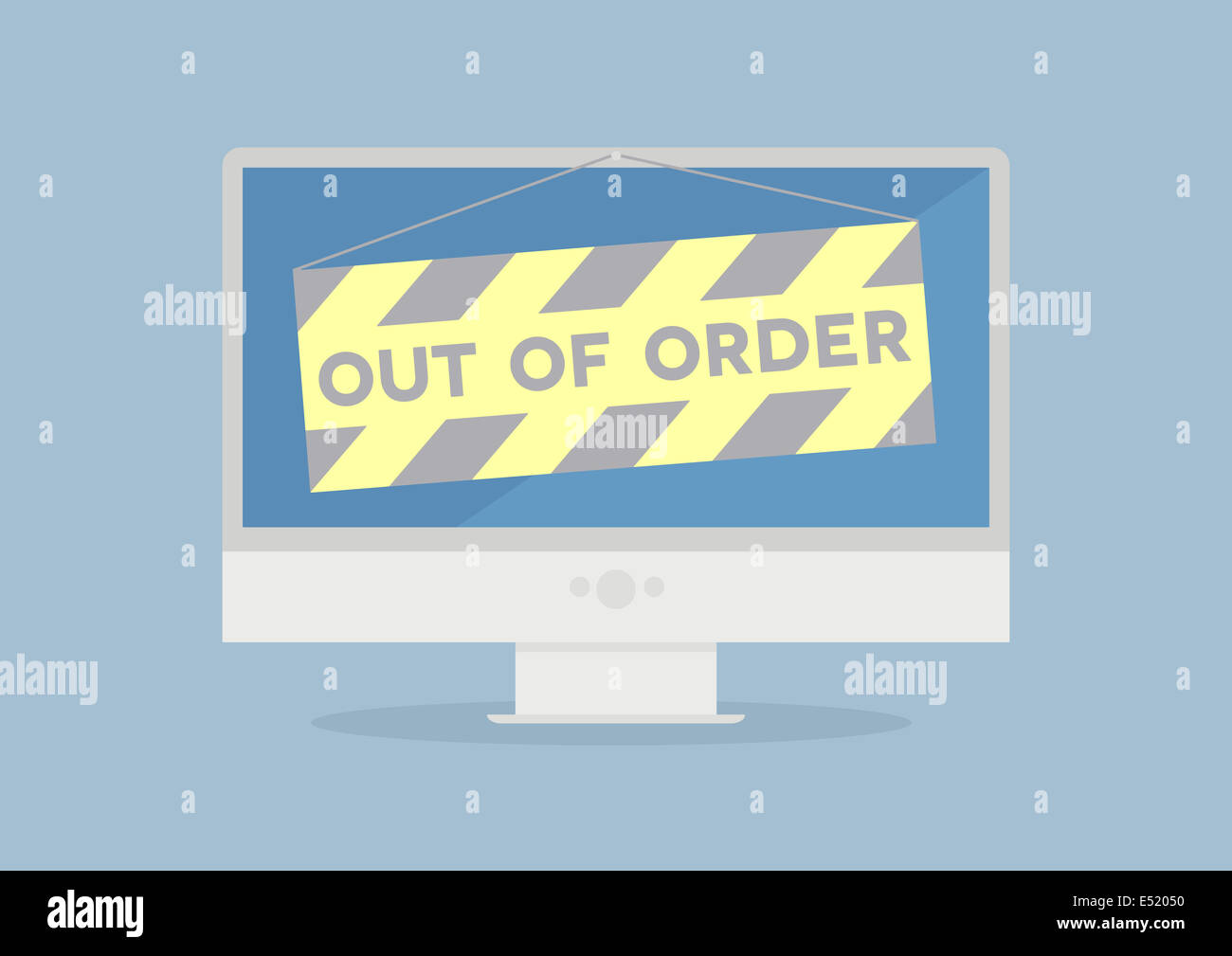 Monitor out of order Stock Photo