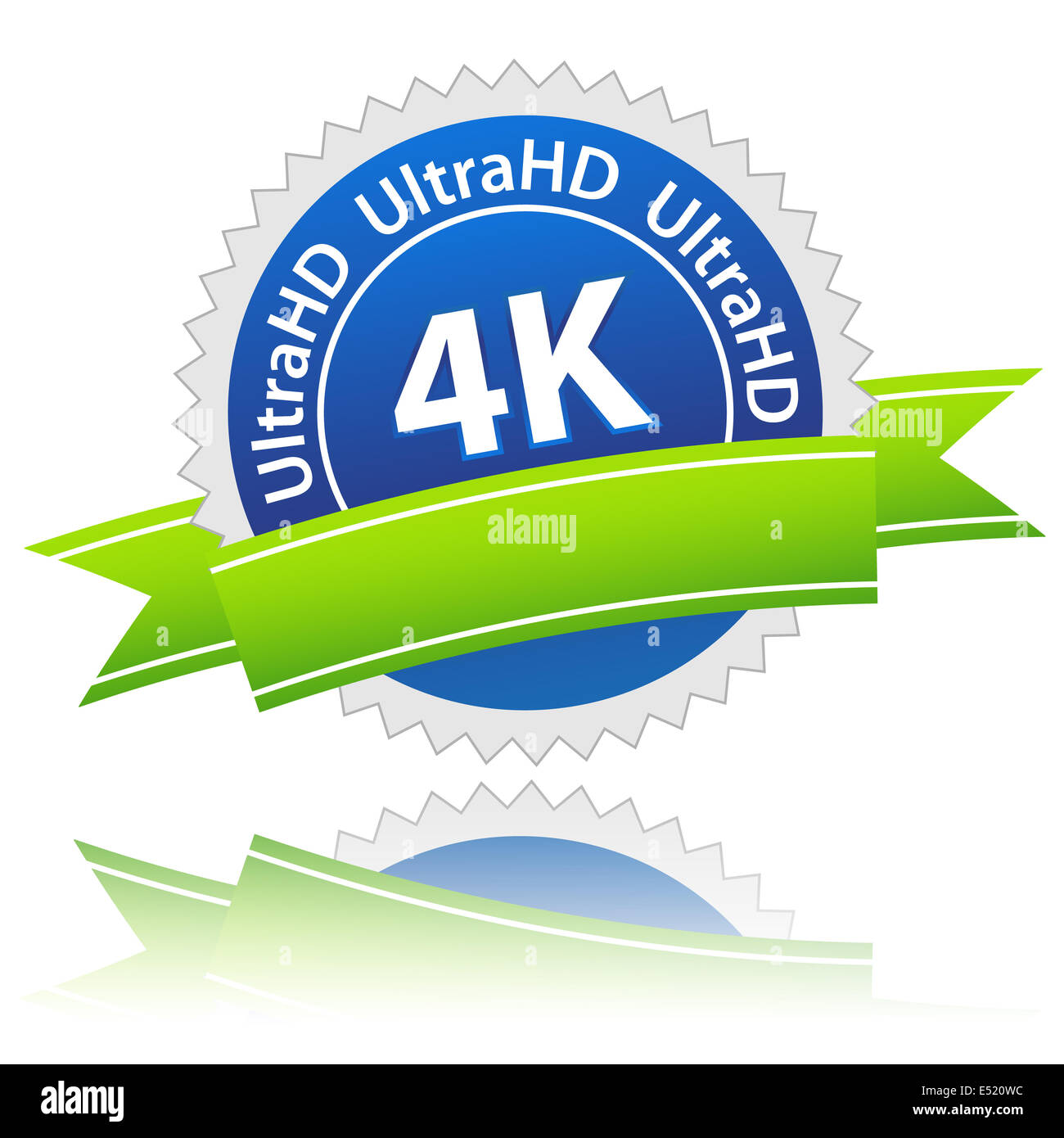 UltraHD icon Stock Photo