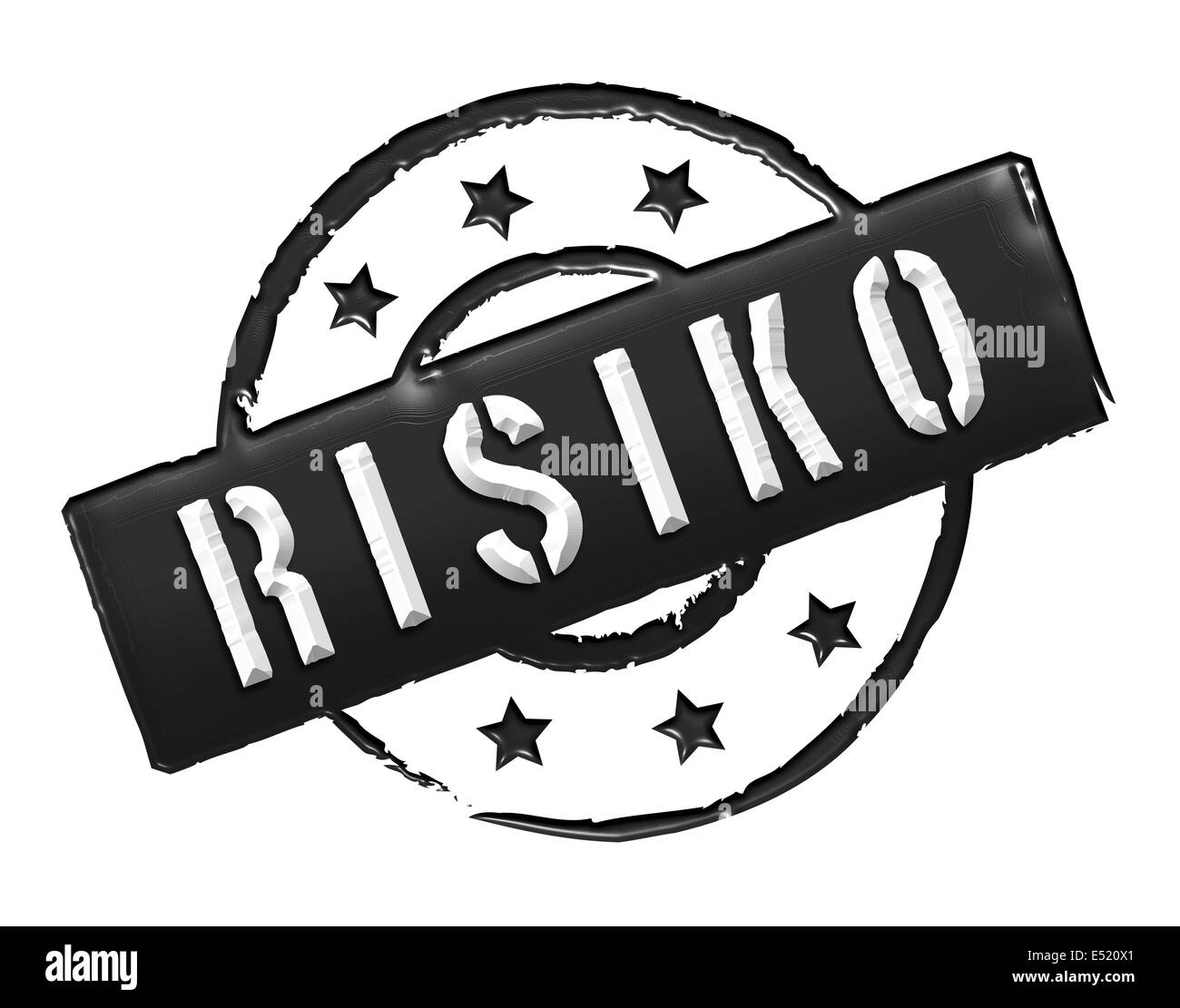 Stamp - RISIKO Stock Photo