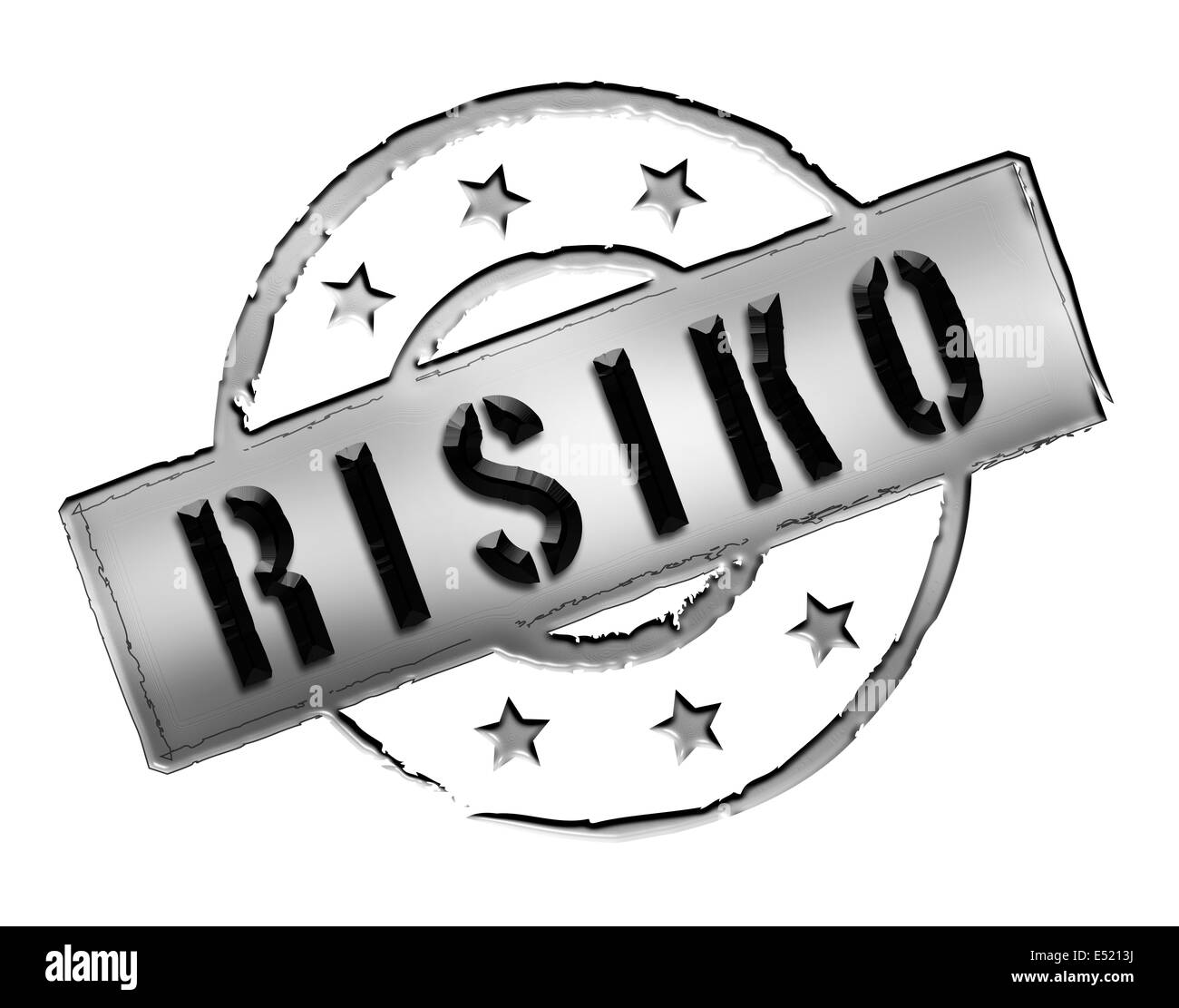 Stamp RISIKO Stock Photo Alamy
