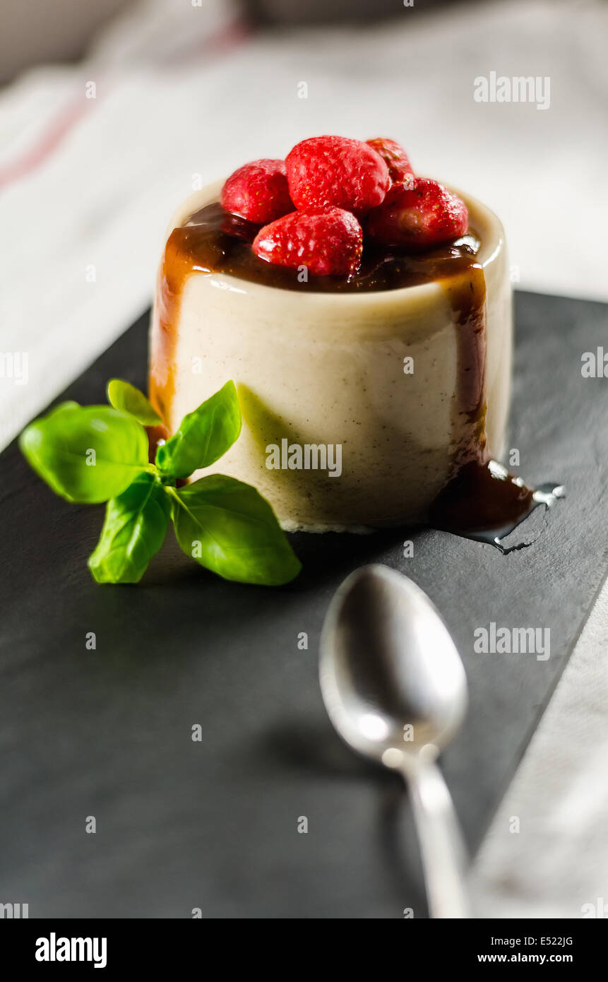Dark Chocolate Gelée & Caramel Panna Cotta Verrine - Dessert By Candy