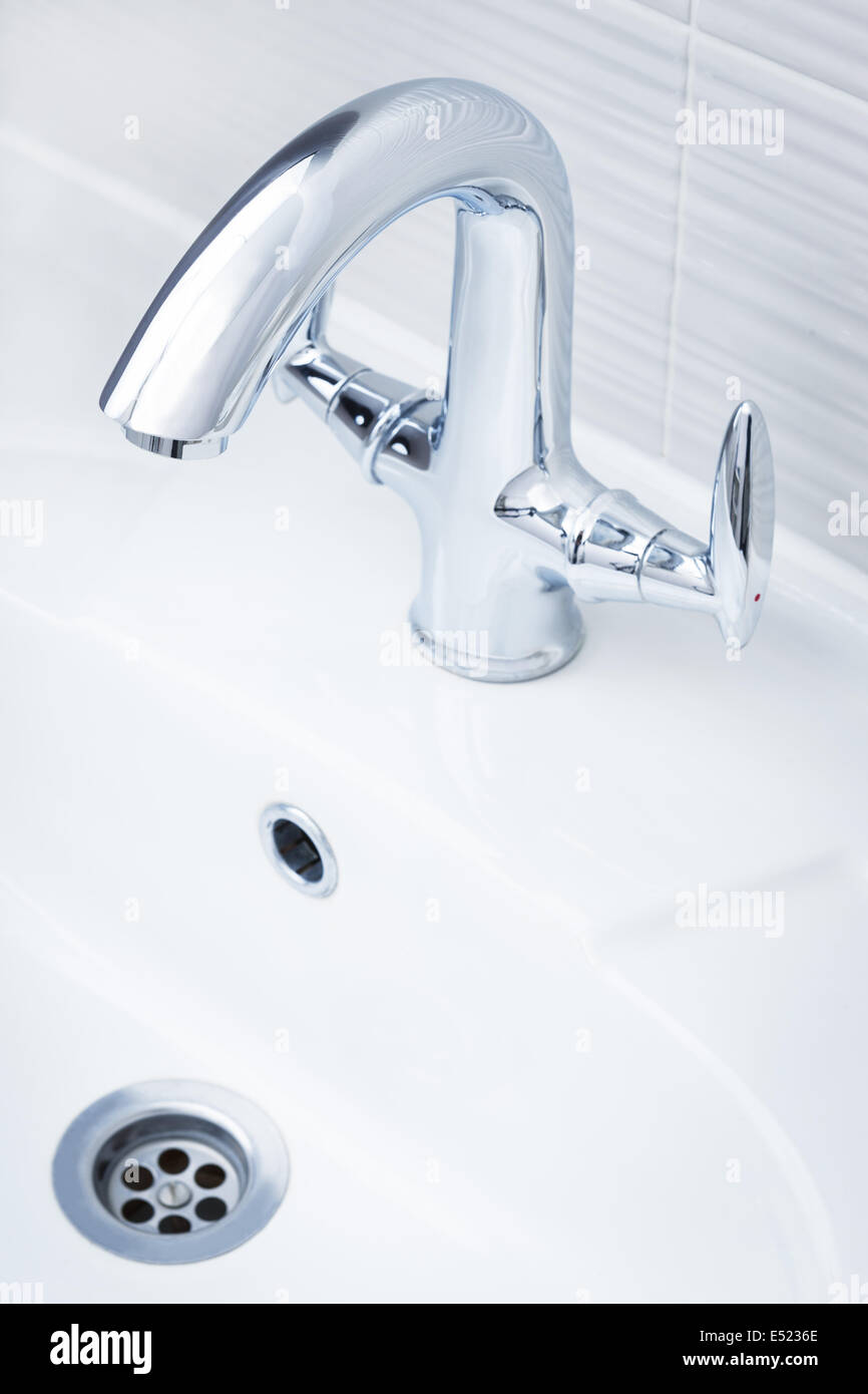 beautiful shiny faucet Stock Photo Alamy