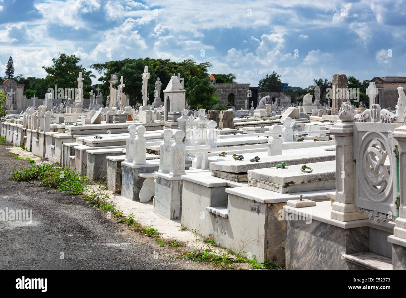 old Spanish cemetery Stock Photo Alamy