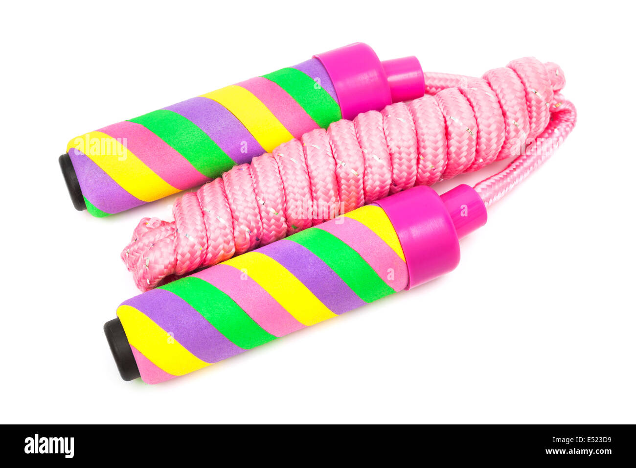 Pink - Handmade Upcycled Fabric Skipping Rope 17
