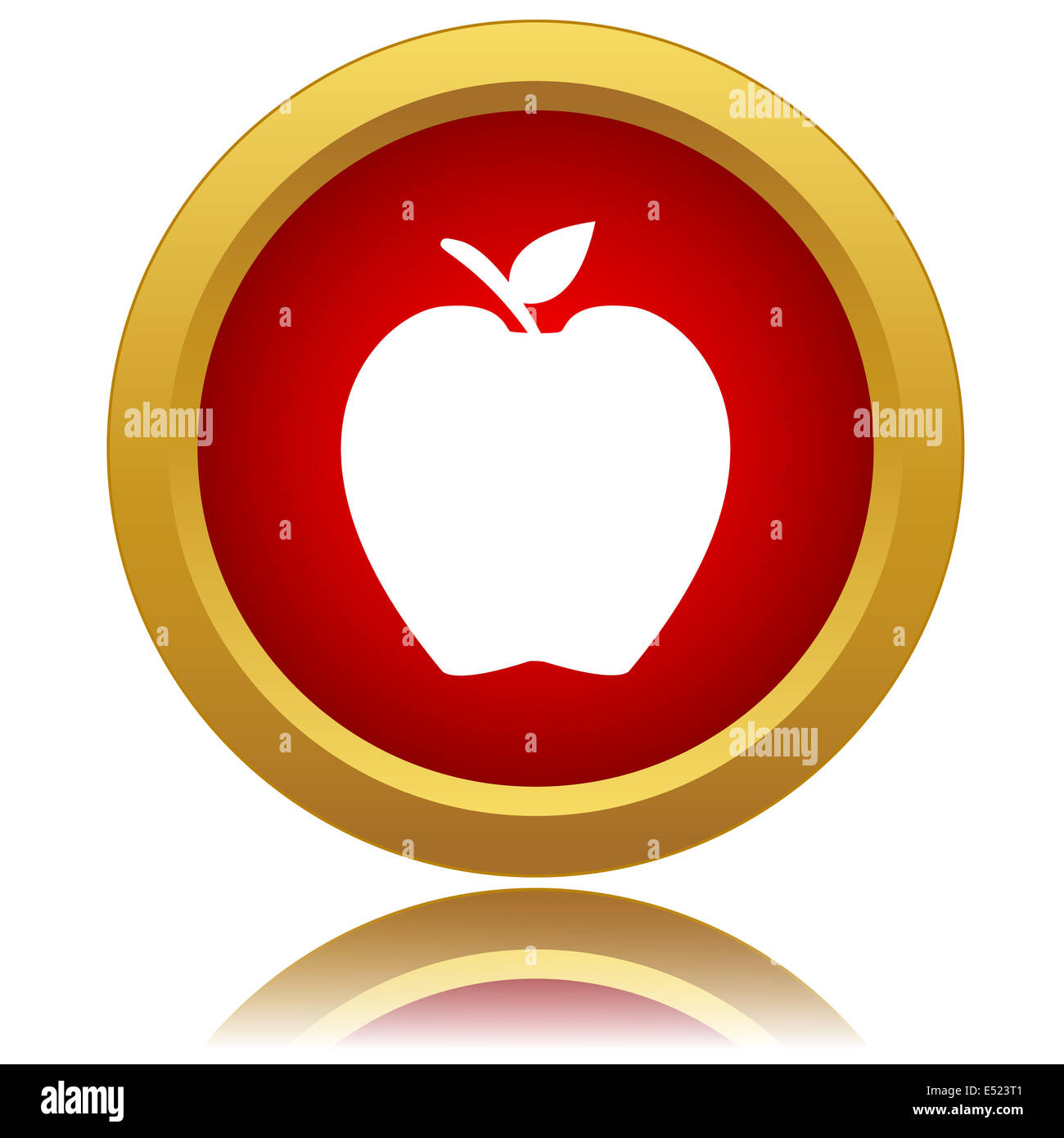 Apple Icon Stock Photo