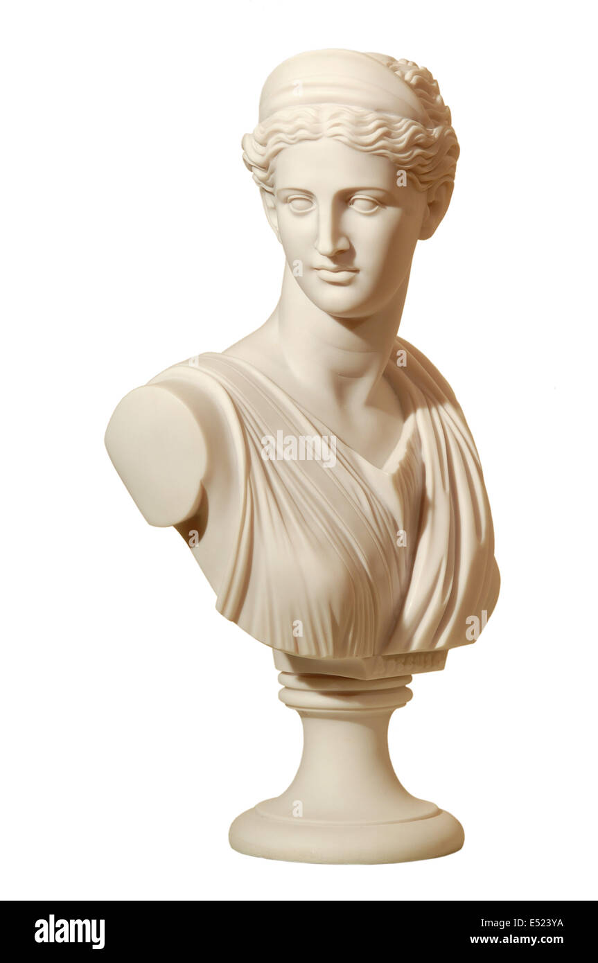 statue with a portrait of a man Stock Photo - Alamy