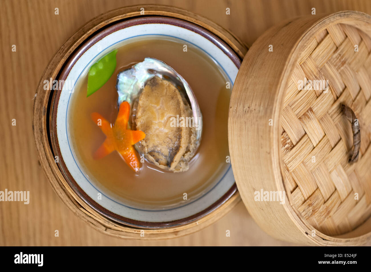 Japanese style abalone soup Stock Photo Alamy