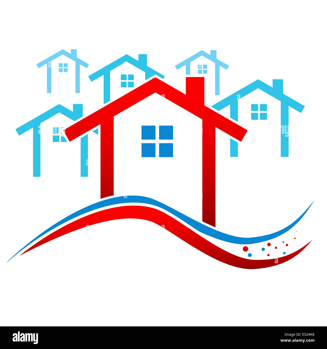 Houses Real Estate Stock Photo Alamy