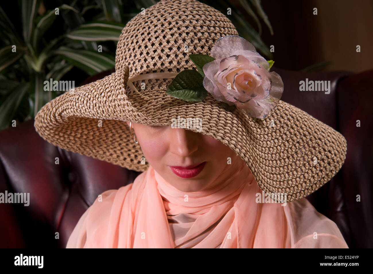 woman with a beautiful headdress Stock Photo - Alamy