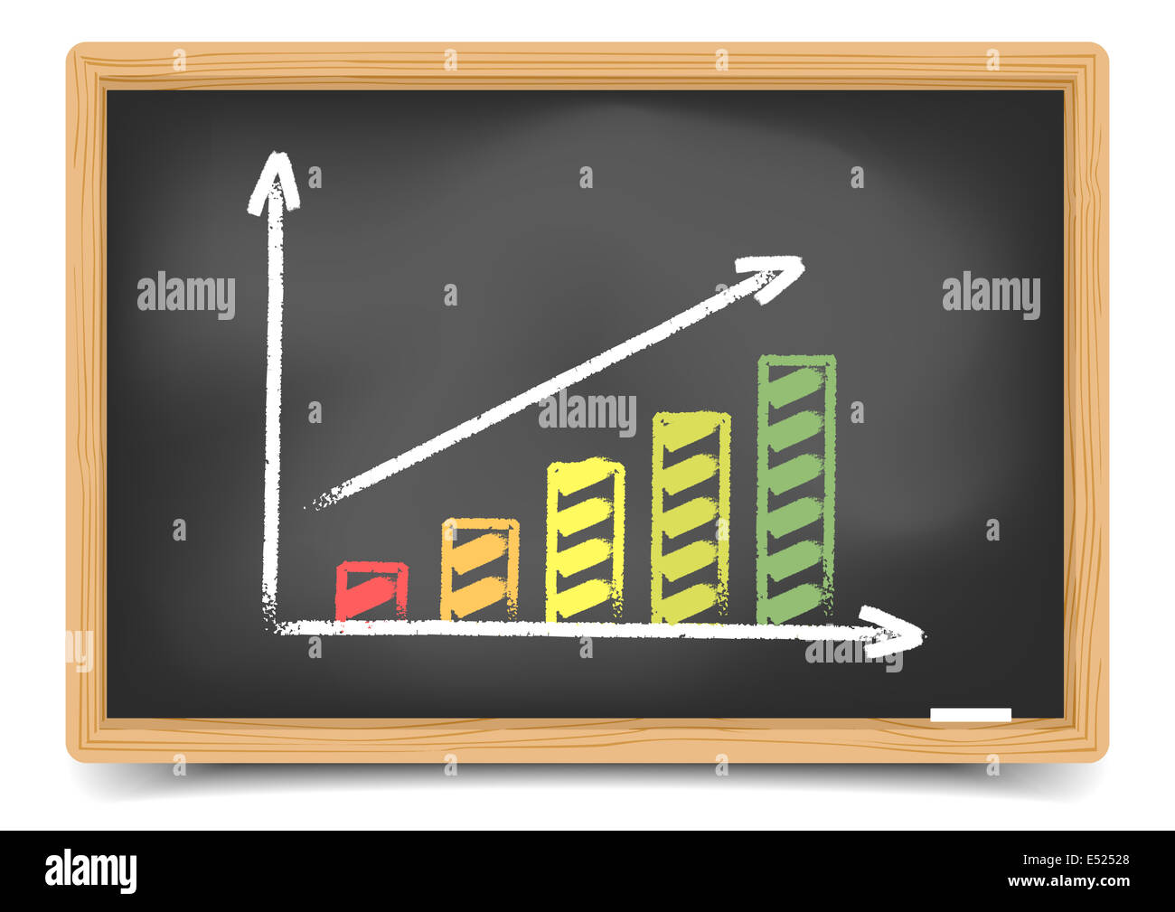 Blackboard Diagram Stock Photo