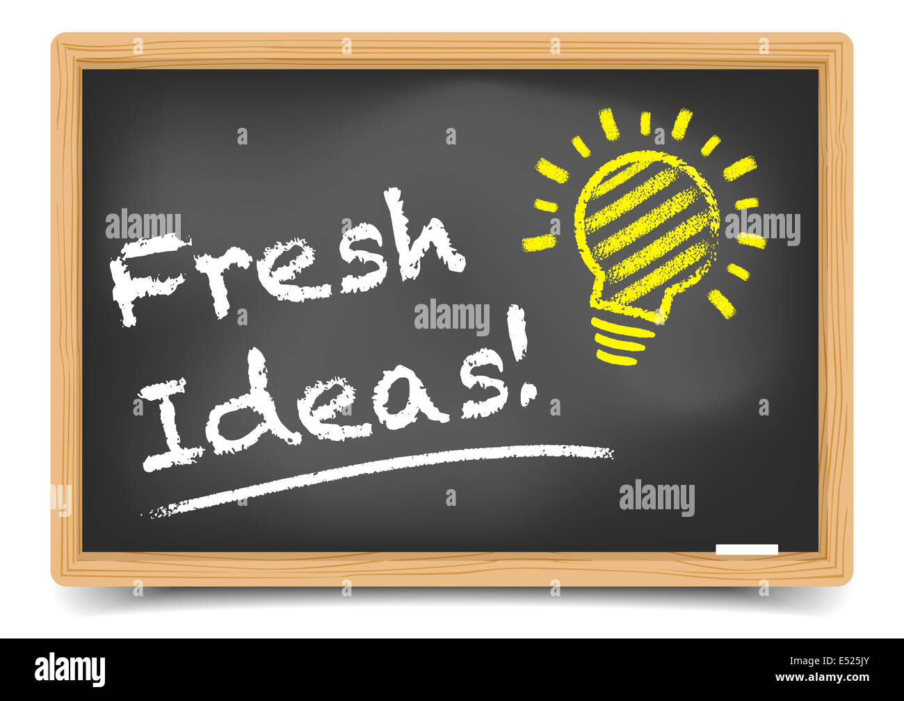 Blackboard Fresh Ideas Stock Photo