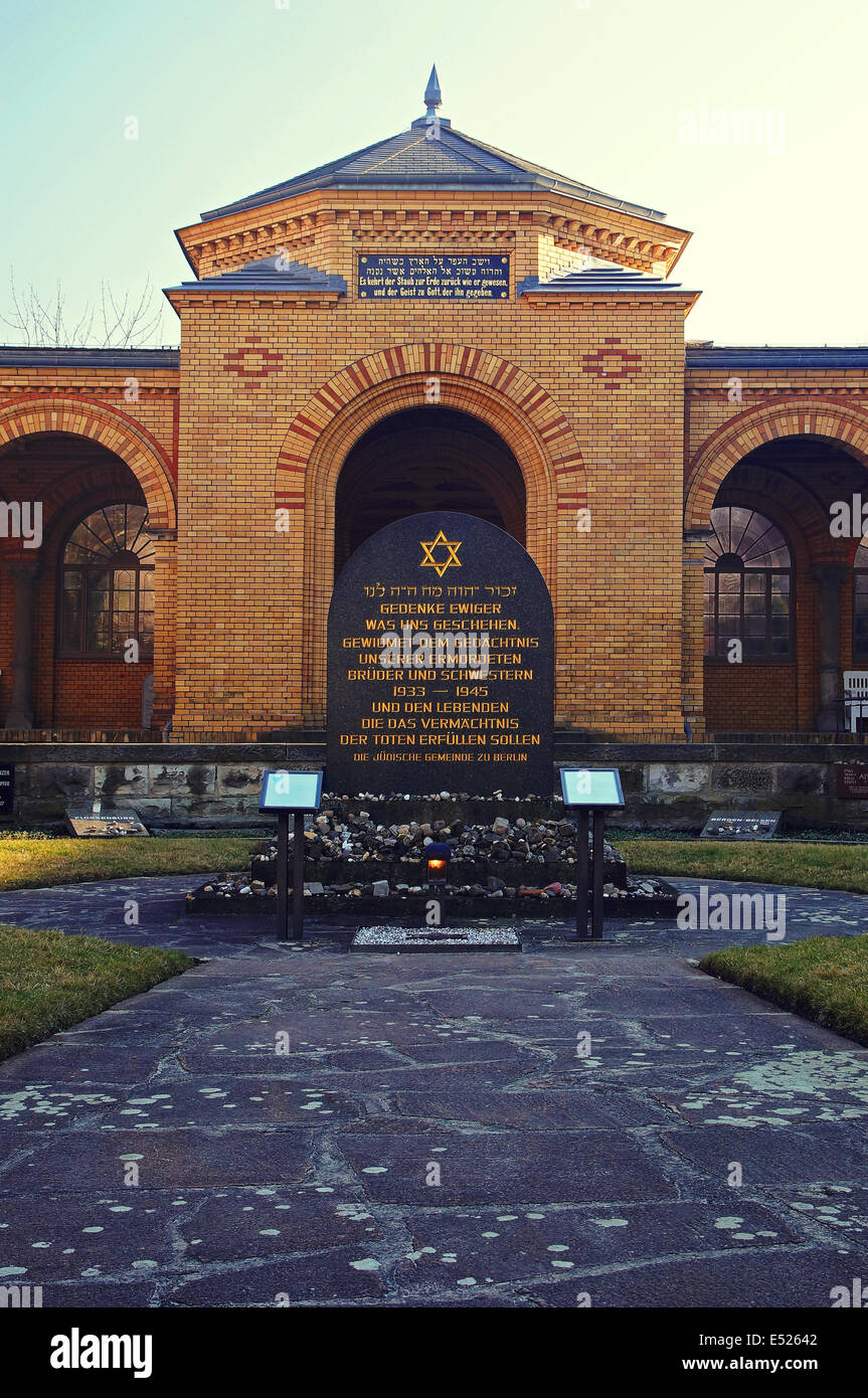 jewish cemetery in Berlin-Weissensee Stock Photo
