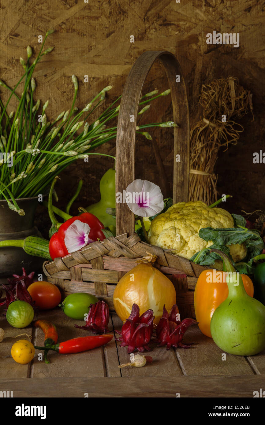 still life Vegetables, Herbs and Fruits as ingredients in cooking Stock ...