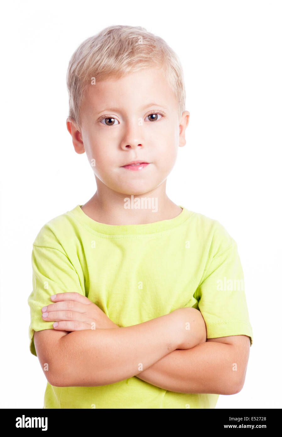 Boy kid with folded hands hi-res stock photography and images - Alamy