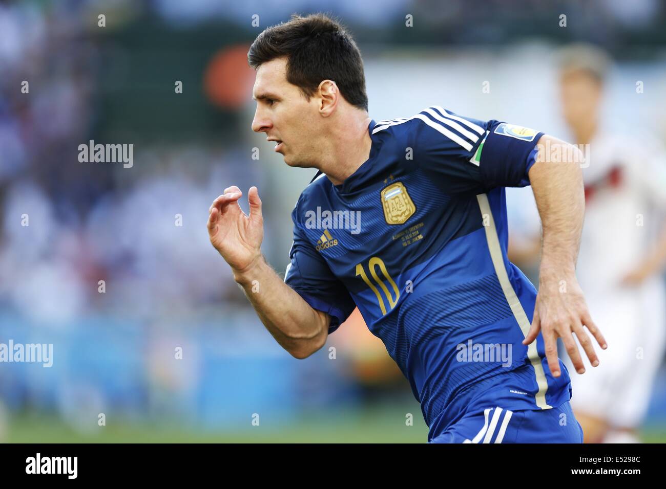 Lionel Messi (ARG), JULY 13, 2014 - Football / Soccer : FIFA World Cup Brazil 2014 Final match  between Germany and Argentina at the Maracana stadium in Rio de Janeiro,  Brazil. (Photo by AFLO) Stock Photo