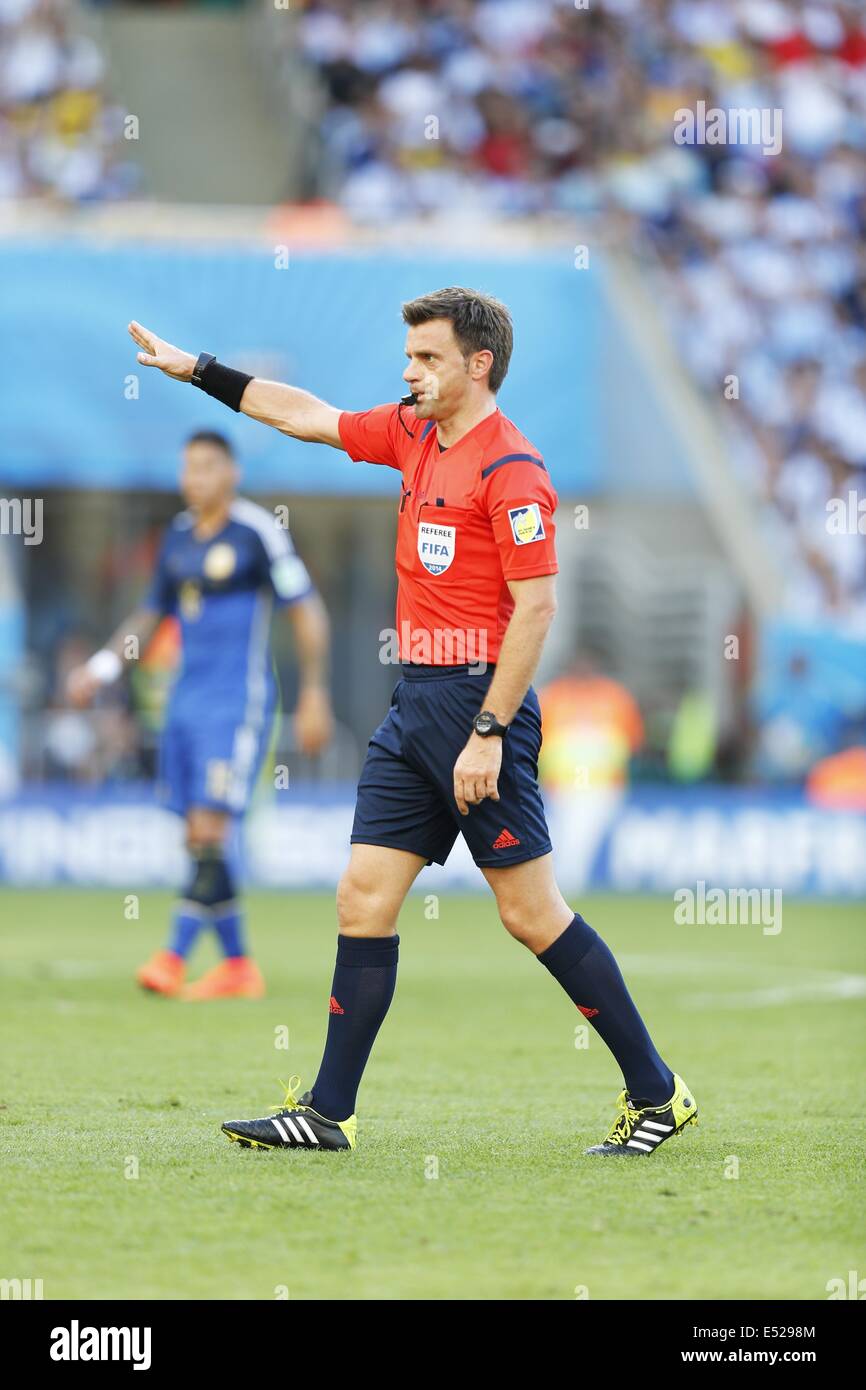 Nicola Rizzoli (Referee), JULY 13, 2014 - Football / Soccer : FIFA World Cup Brazil 2014 Final match  between Germany and Argentina at the Maracana stadium in Rio de Janeiro,  Brazil. (Photo by AFLO) Stock Photo