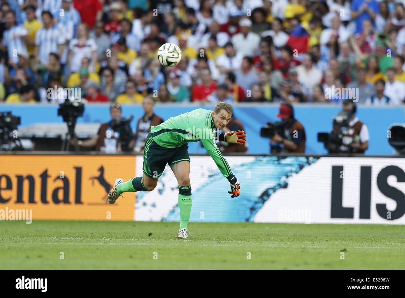 Manuel Neuer (GER), JULY 13, 2014 - Football / Soccer : FIFA World Cup Brazil 2014 Final match  between Germany and Argentina at the Maracana stadium in Rio de Janeiro,  Brazil. (Photo by AFLO) Stock Photo