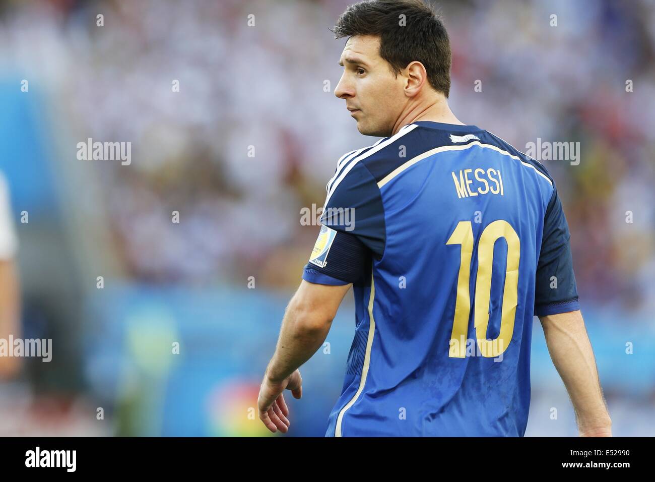 Lionel Messi (ARG), JULY 13, 2014 - Football / Soccer : FIFA World Cup Brazil 2014 Final match  between Germany and Argentina at the Maracana stadium in Rio de Janeiro,  Brazil. (Photo by AFLO) Stock Photo
