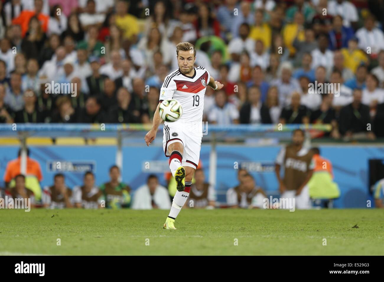 Mario Goetze (GER), JULY 13, 2014 - Football / Soccer : FIFA World Cup Brazil 2014 Final match  between Germany and Argentina at the Maracana stadium in Rio de Janeiro,  Brazil. (Photo by AFLO) Stock Photo