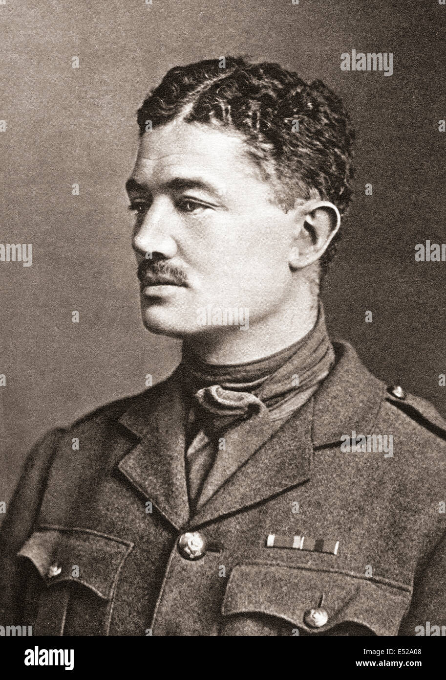 The Honourable Julian Henry Francis Grenfell DSO, 1888 –1915.  British soldier and poet of World War I. Stock Photo
