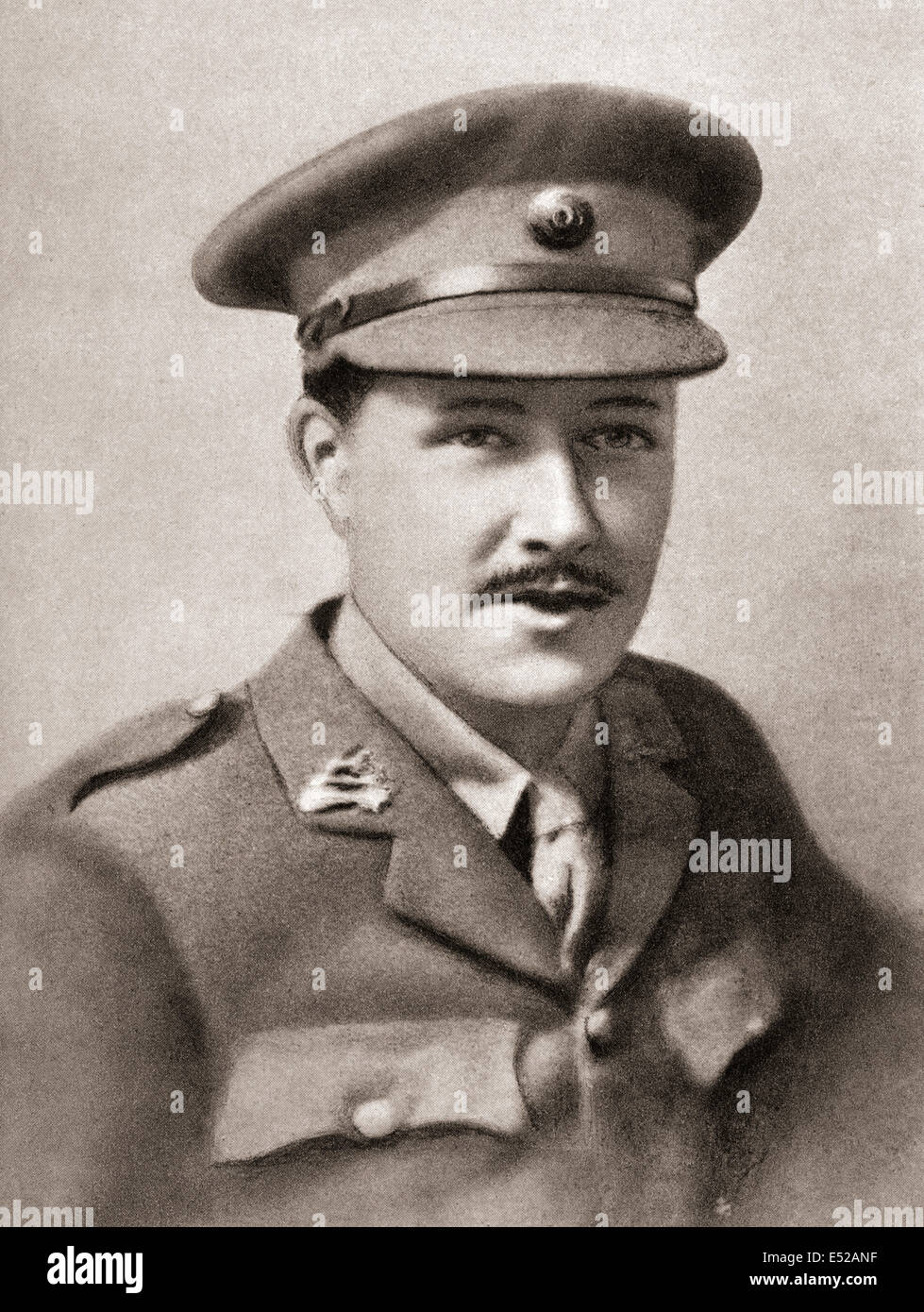 Hugh Reginald (Rex) Freston, 1891-1916.  Lieutenant, Royal Berkshire Regiment and poet of World War I. Stock Photo